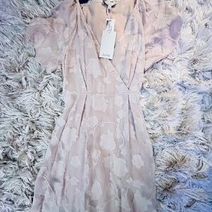 Joie Blush Floral Midi Dress